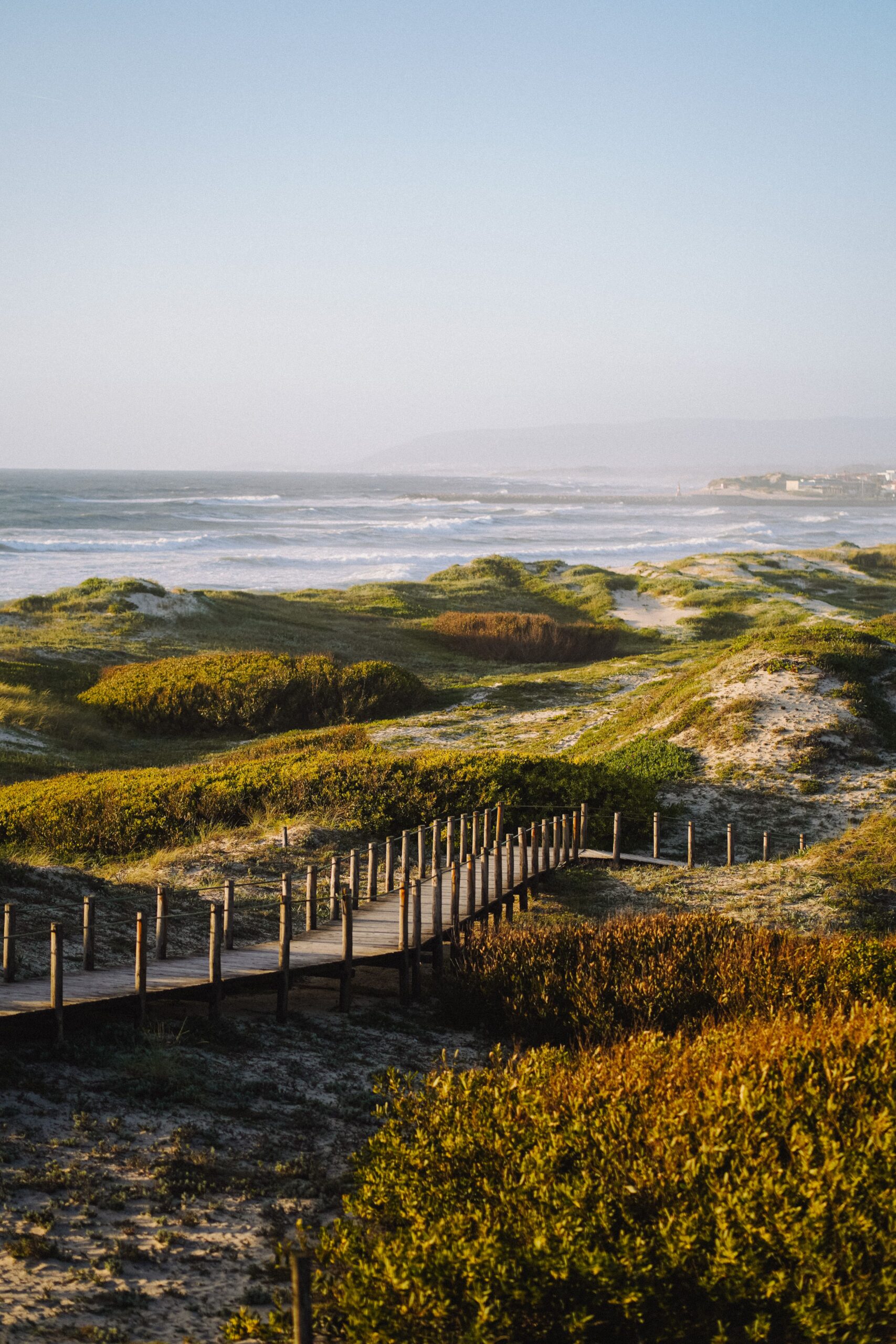 An idyllic and preserved coastal scene in the sand dunes of Comporta.