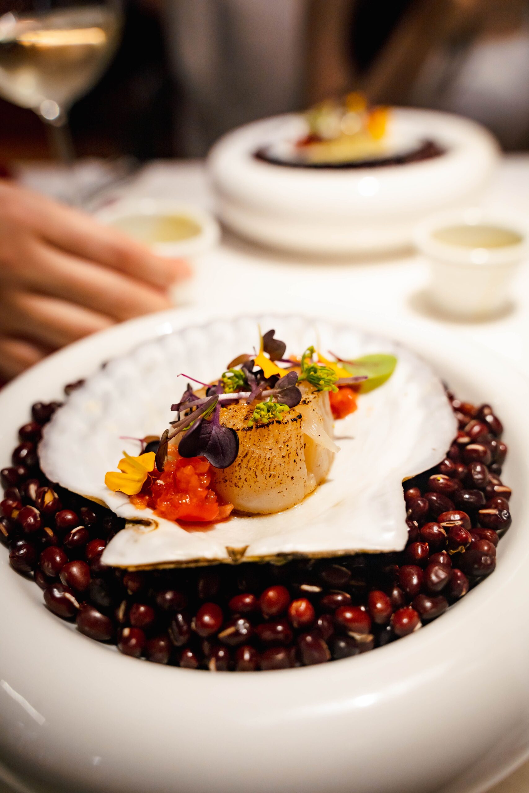 A fine dining dish featuring modern Portuguese gastronomy.